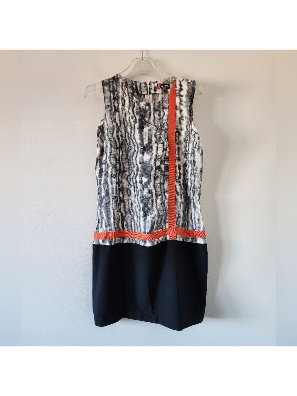 SINEQUANONE | dress tie dye orange black gray sz 8